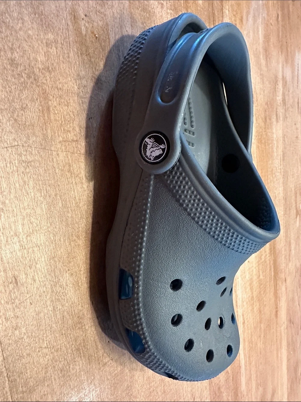 Kids Slip-On Crocs in Slate Grey